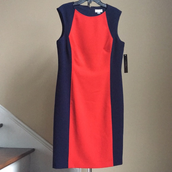 Tahari Colorblock Dress NWT - Picture 6 of 8